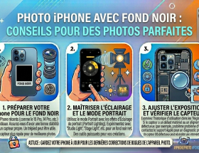 Photo iPhone avec fond noir : Conseils pour des photos parfaites